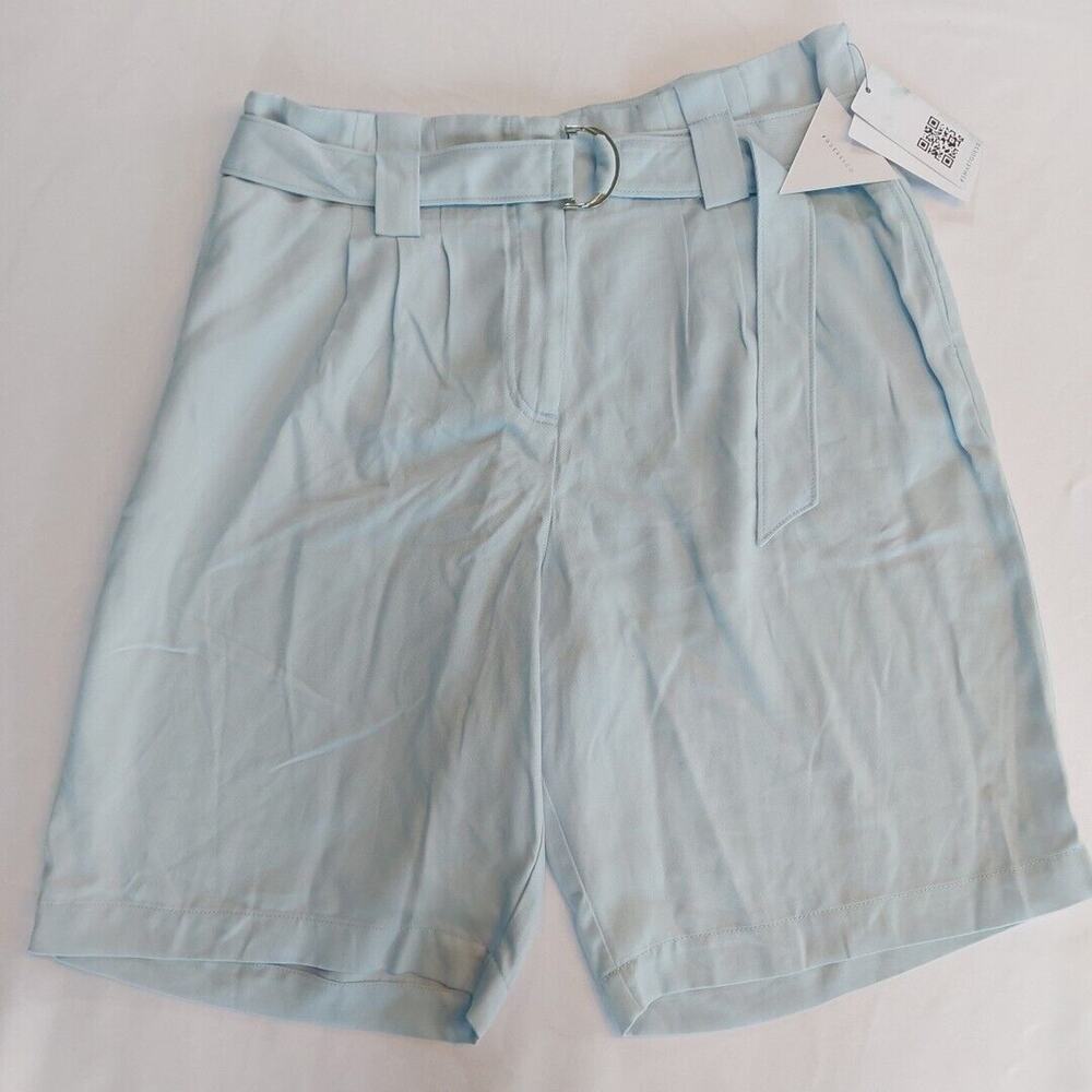 GUESS Women's Maece High-Rise Paper-bag Waist Bermuda Shorts Size 10 NWT